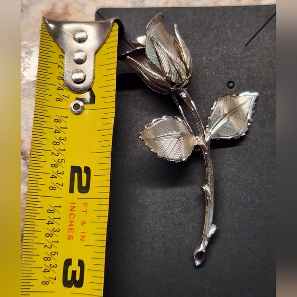 🌹 Beautiful Antique Silver Rose 🌹 - Picture 6 of 6